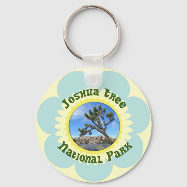Cool Joshua Tree Keychain! Key Ring (Front)