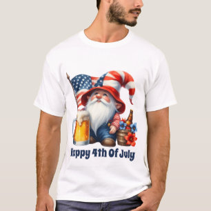 Cool July fourth beer gnome add text T-Shirt