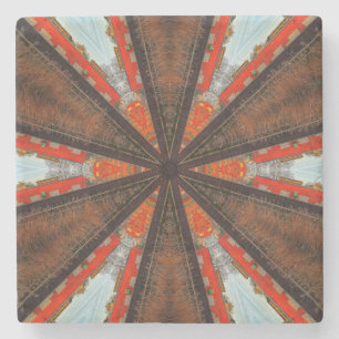 Cool Kaleidoscope View of Industry Stone Coaster