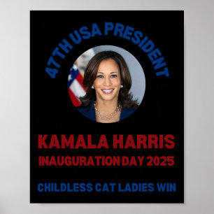 Cool Kamala Harris 2024 Inauguration Day Win Natio Poster