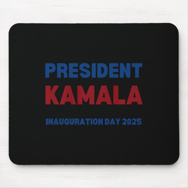 Cool Kamala Harris 2024 Women Win Inauguration Day Mouse Pad (Front)