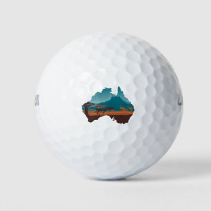 Cool Kangaroo Australia travel Support Australia Golf Balls