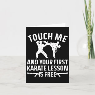 Cool Karate Art For Men Women Karate Black Belt Ma Card