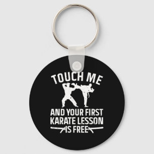 Cool Karate Art For Men Women Karate Black Belt Ma Key Ring