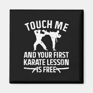 Cool Karate Art For Men Women Karate Black Belt Ma Magnet