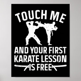 Cool Karate Art For Men Women Karate Black Belt Ma Poster