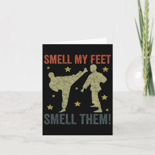 Cool Karate For Boys Girls Funny Smell My Feet Kar Card