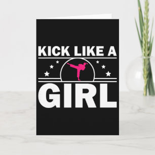 Cool Karate Gift Kickboxing Karate Lover Taekwondo Card