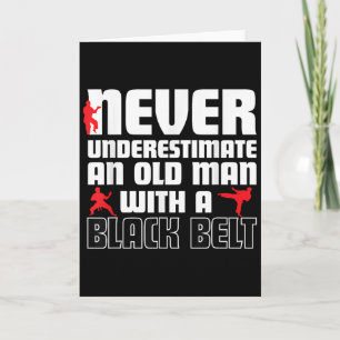Cool Karate Humor Shirt For Men. Funny Martial Art Card