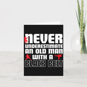 Cool Karate Humour for Men Funny Martial Arts Gift Card