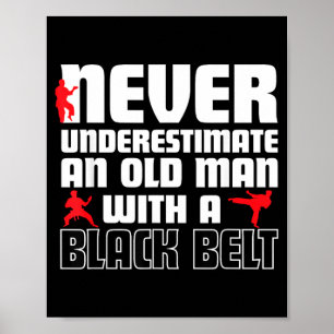 Cool Karate Humour for Men Funny Martial Arts Gift Poster