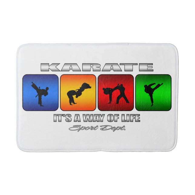 Cool Karate It Is A Way Of Life Bath Mat (Front)