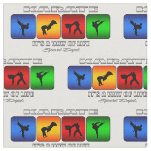 Cool Karate It Is A Way Of Life Fabric