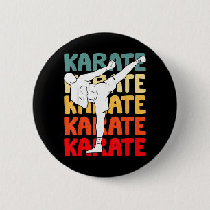 Cool Karate s Boys Karate 6 Cm Round Badge