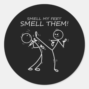 Cool Karate Smell My Feet Smell Them Funny Karate Classic Round Sticker
