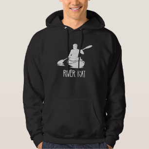 Cool Kayak River Rat river kayaking mens kayak Hoodie