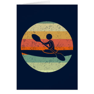 Cool Kayak Sunset Kayaking Card