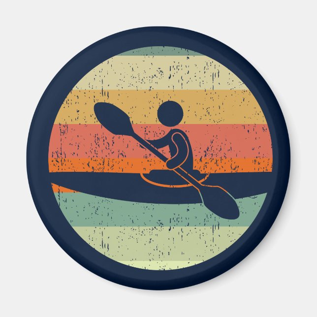 Cool Kayak Sunset Magnet (Front)