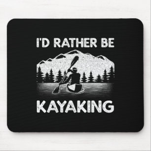 Cool Kayaking Art For Men Women Kayak Paddle Boati Mouse Pad