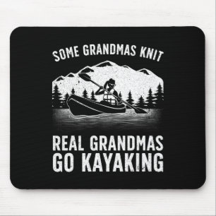 Cool Kayaking For Grandma Mum Kayaker Boating Kaya Mouse Pad