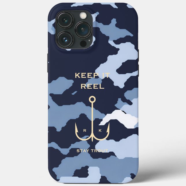 COOL KEEP IT REEL FISHING FATHER'S DAY CAMO Case-Mate iPhone CASE (Back)
