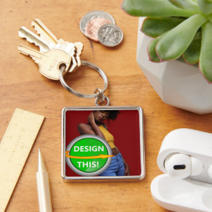 COOL! Keychain - Premium Square Large - Custom