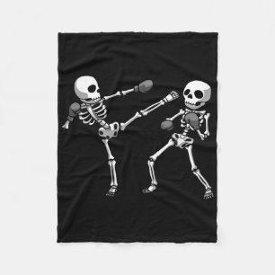 Cool Kickboxing Design For Men Women Kickboxer Box Fleece Blanket
