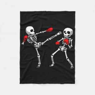 Cool Kickboxing Design For Men Women Kickboxer Box Fleece Blanket