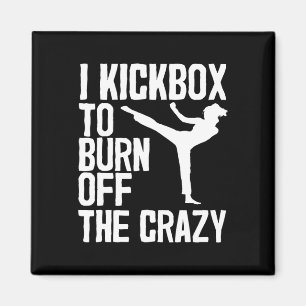 Cool Kickboxing For Men Women Kickboxer Jab Workou Magnet