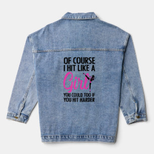 Cool Kickboxing For Women Girls Taekwondo Karate K Denim Jacket