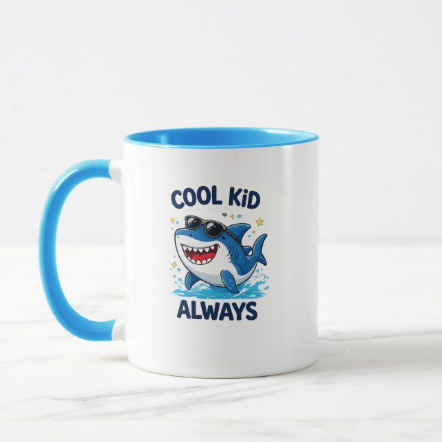Cool Kid Always Shark Mug (Left)