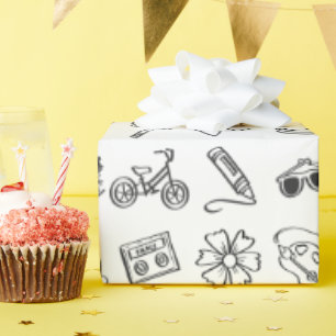 Cool Kid Birthday Colouring Book Gift Wrap