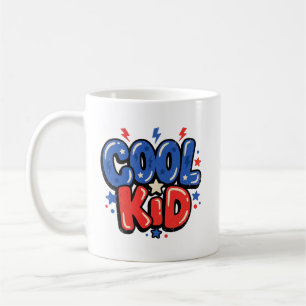 Cool Kid Retro Bubble Typography Coffee Mug