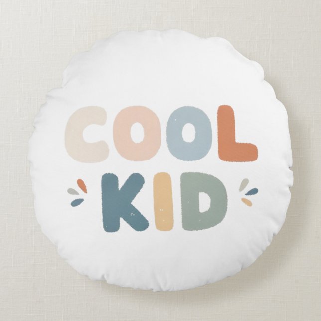 Cool Kid  Round Cushion (Front)