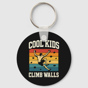 Cool Kids Climb Walls Extremesport Rock Climbing B Key Ring
