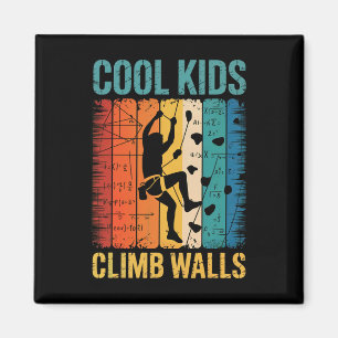Cool Kids Climb Walls Rock Climbing Bouldering Quo Magnet