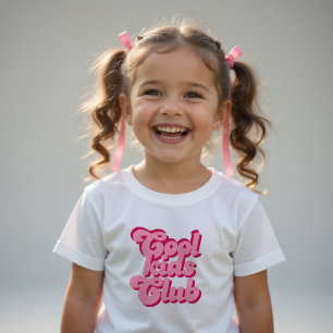 Cool Kids Club Shirt Pink Girls Trendy Kids
