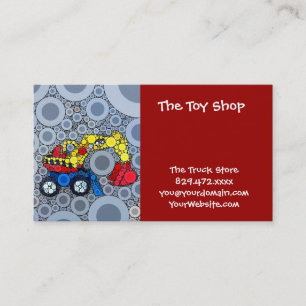 Cool Kids Construction Truck Excavator Digger Business Card
