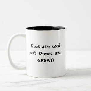Cool Kids, Great Danes Two-Tone Coffee Mug