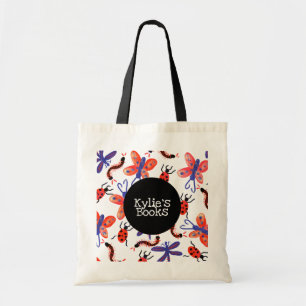 Cool Kids Insects Custom Library Books Tote Bag