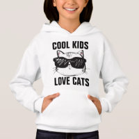 COOL KIDS LOVE CATS Cat T-Shirts & Hoodies