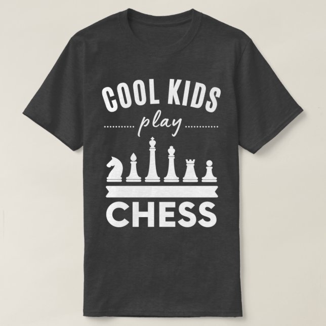 Cool Kids Play Chess  4  T-Shirt (Design Front)