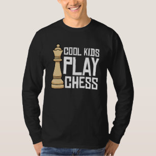 Cool Kids Play Chess Board Game  Chess Players T-Shirt