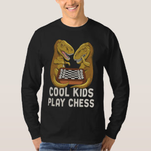 Cool Kids Play Chess Dinosaur Funny T Rex Club Ga T-Shirt