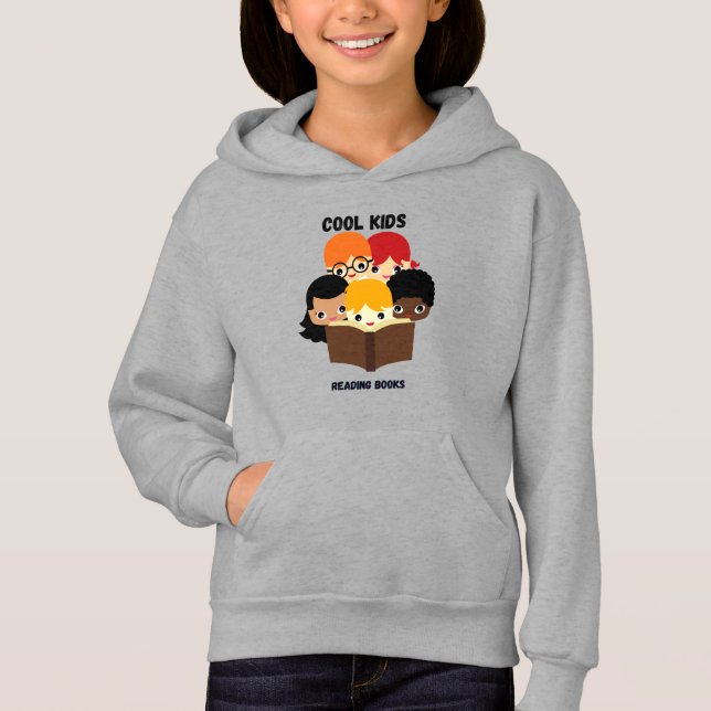 Cool kids reading books T-Shirt (Front)