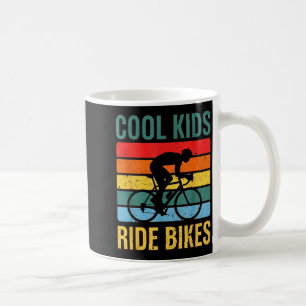 Cool Kids Ride Bikes Retro Youth Bicycle Cycling Coffee Mug