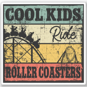 Cool Kids Ride Roller Coasters Funny Coaster Train