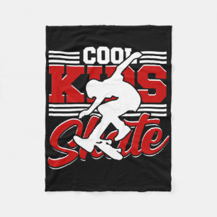 Cool Kids Skate - Skateboarding For Cool Kids Fleece Blanket