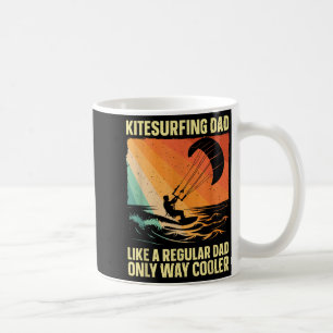 Cool Kitesurfing Art for Dad Men Kiteboarding Kite Coffee Mug