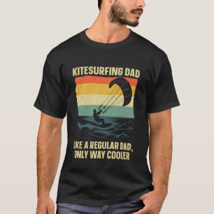 Cool Kitesurfing Art for Dad Men Kiteboarding Kite T-Shirt